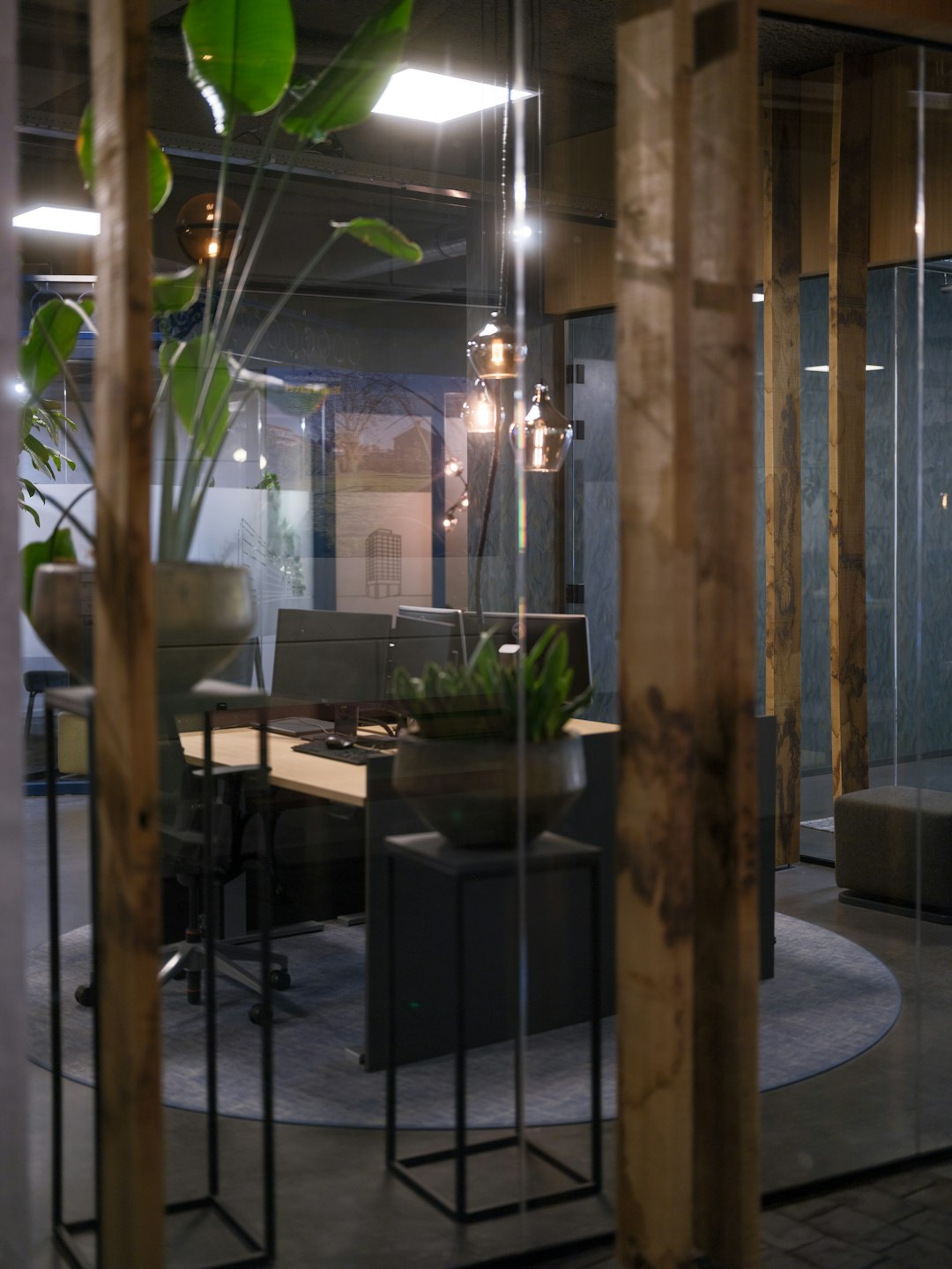 Indoor office work space